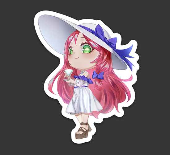 Asami Hinata Sticker